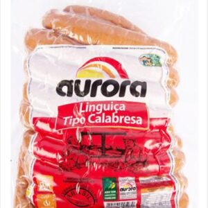 LINGUIÇA CALABRESA DEFUMADA PACOTE 5KG - AURORA