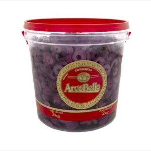 AZEITONA PRETA AZZAPA FATIADA 2 Kg - ARCOBELLO